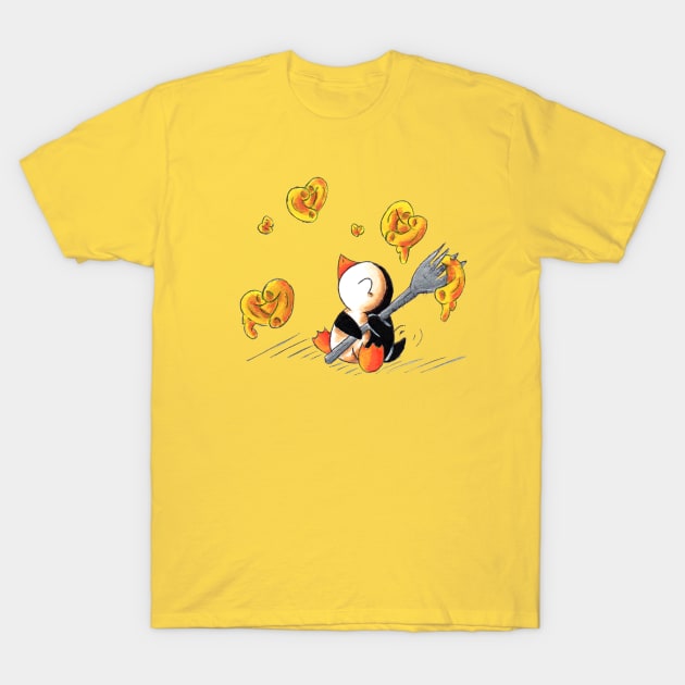 Gooey, Cheesy Hearts T-Shirt by KristenOKeefeArt